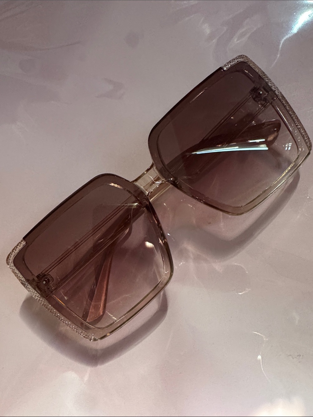 Champagne Gradient Oversized Sunglasses NEW 🏷️